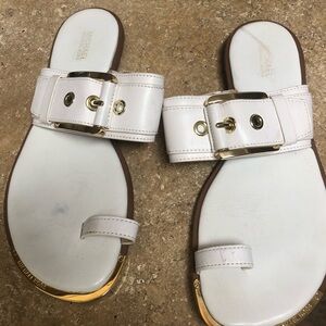 COPY - White Michael Kors leather sandals